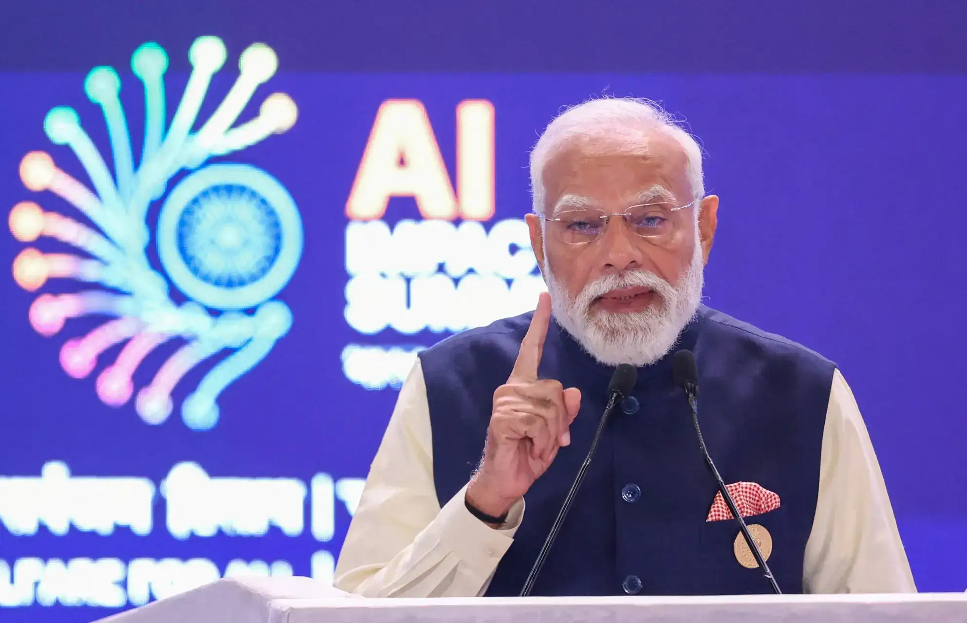 PM Narendra Modi at AI Impact Summit in New Delhi